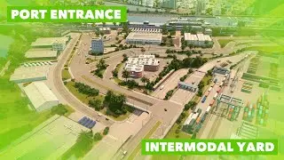 Preparing an Island for a MASSIVE Container Port (Toll Money) + Intermodal Yard | Cities: Skylines