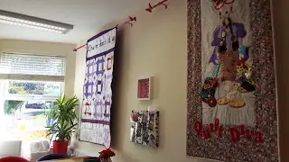 The inside of Stitchscape sewing studio May 2017