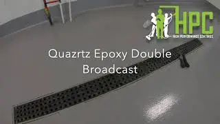Wood foundation coated with epoxy quatrz rock | High Performance Coatings, Inc