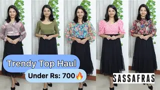 Модные топы до 700 рупий! | Sassafras Haul | Anju Anthony