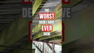 The WORST Deck I Have EVER Seen! #deck #safety