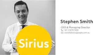 Meet Stephen Smith of Sirius People