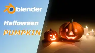 Glowing Halloween Pumpkin in Blender – Simple & Fun 3D Project