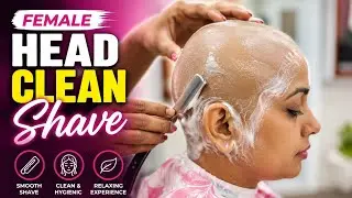 Indian old woman  Head clean shave/ mundhan/ chatti/ takla👍✨️🤔