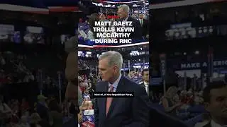 Matt Gaetz trolls Kevin McCarthy during RNC interview