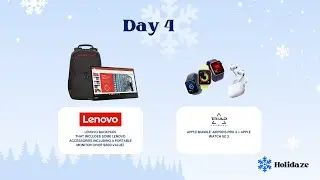 Day 4: LIVE HOLIDAZE DRAWING - Lenovo Backpack with Monitor + Apple Bundle