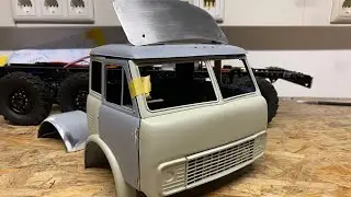 Maz 500 сборка кабины Маз 500 1:12 RC сделал спойлер 😊