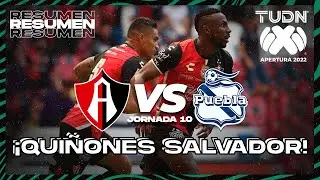 Resumen y goles | Atlas vs Puebla | Liga Mx Apertura 22 -J10 | TUDN