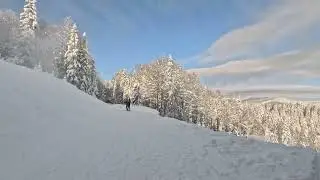 Walking around Cross Country Track - Pamporovo - 29 December 2024- 4K -  @Wandering_sPots