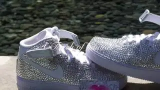 A Touch of Chanel&trade; Swarovski Crystal Bling Nike Air Force 1 AF1