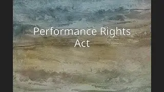 Performance Rights Act