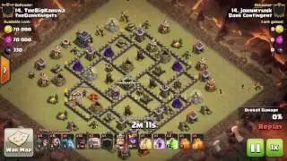 3 point on th9 max.. first war in dark contingent clan💪