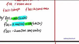 Trigonometrik Türev-Örnekler 1-16