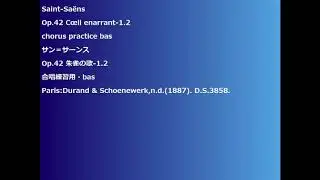 Saint-Sa&euml;ns Op.42 C&oelig;li enarrant-1.2 chorus practice bas