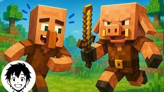 Villager vs Piglin: Maze Race Madness! Who Will Win?