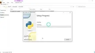 How to install python and set path for python.