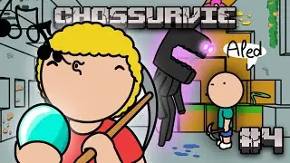 Bloqu&eacute; en SURVIE MINECRAFT avec son POTE #4 (animation)