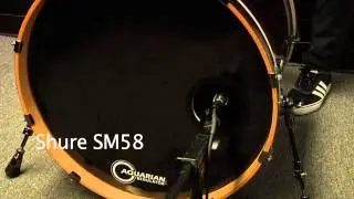 Kick Drum Mic Comparison (Shure Beta52, SM57, SM58, Beta 58) on 20