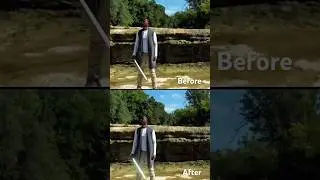 Before and after, watch this shot come to life. #beforeandafter #filmtips #film #lightsabertraining
