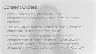 Financial Remedy Cases  - How to Draft Clear & Effective Consent Orders - Webinar
