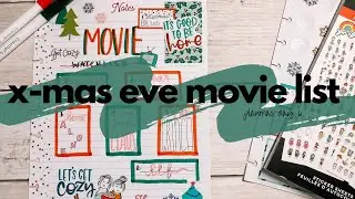 CHRISTMAS EVE MOVIE WATCHLIST | Plan With Me | Planmas day 6