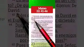 #lecturab&iacute;blica #videoscristianos #versiculosbiblicos #Evangelio Mateo 22:41-46.
