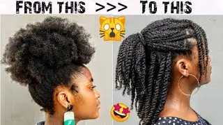 HOW TO TWIST NATURAL HAIR *LOOSELY*