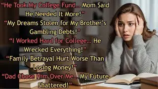 Dad Used My College Fund to Cover My Brother’s Gambling Debts – Mom Said, “He Needs It More