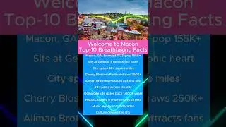 Welcome to Macon, Georgia: Top-10 Breathtaking Facts #USA #city #Macon #GA