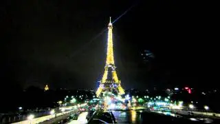 Eiffel Tower with flash sparking lights in Paris, France - 2 (3rd, June 2012)