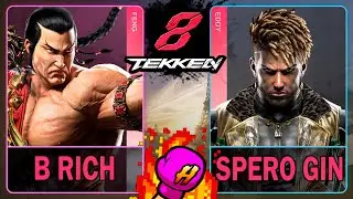 Tekken 8 B Rich (FENG) VS Spero Gin (EDDY)🥊 鉄拳8🥊4K 60ᶠᵖˢ🥊T8🥊TK8 #tekken
