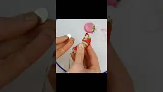 Needle holder for embroidery and sewing Little fox with a balloon. Magnetic needle MinderAnneAlArt