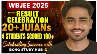 🥳WBJEE 2025 Result From @bongstudyhub |20+ JUIAN  || Marks vs Rank Analysis  || 250 Rank 