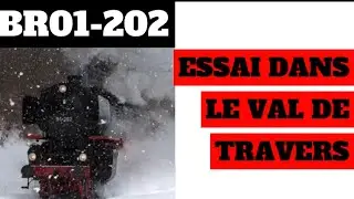 Br 01 202 en essais au Val-de-Travers