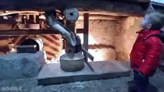 Mulino ad acqua perfettamente funzionante - Olzai