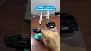 Usando acetona para destacar cabezal . Metodo pedido en tiktok