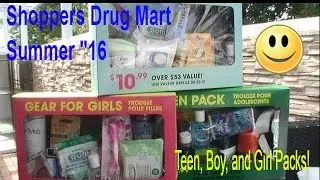 Shoppers Drug Mart Summer 2016 Teen Pack, Girl Pack, Teen boy pack