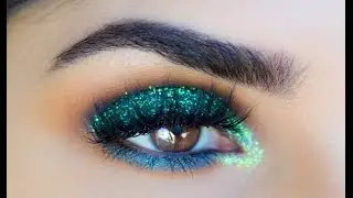 Green Glitter Look (Makeup Geek + Ash Cosmetics - Sal_Qu