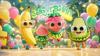 Fruit Dancing Parade 🍎🍍🎉 Color, Music & Motion Sensory for Babies &ndash; Sensory Baby Days