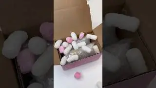 ASMR Packing an order 💖📦✨ #asmr #satisfying #orderpacking #crystalshop #smallbusiness