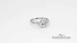Verragio 18k White Gold Diamond Engagement Ring Setting 3/4 ct. tw.