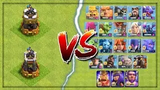 ALL TROOPS vs BOMB TOWER LEVEL 6 - Clash of Clans Update 2017! CoC New Troop Level Attacks!