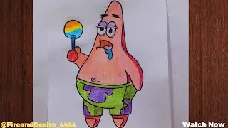 How to draw patrick star step by step 