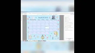 Printable March 2022 Calendar, PDF, PNG, JPEG Calendar, Alice in wonderland calendar, Editable