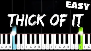 KSI - Thick Of It (feat. Trippie Redd) - EASY Piano Tutorial