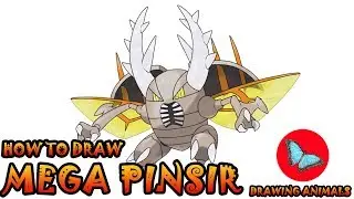 How To Draw Mega Pinsir Pokemon | Drawing Animals
