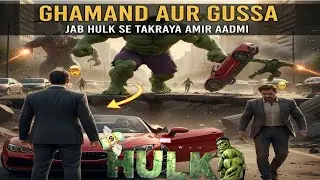 ​Hulk aur Ghamandi Amir Aadmi ka Takrav! 😱 | Ghamand aur Gussa Story#hulk #video #video #viral