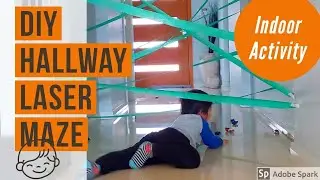 DIY hallway laser maze