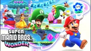 Super Mario Bros Wonder - Nintendo Switch 2 - W2 Fluff Puff Peaks Playthrough Part 2