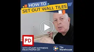 How to set out wall tiles